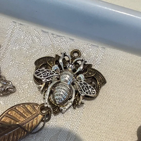 Elegant Orange and Gold Pendant Necklace Bundle Craft Reseller #166 - Picture 9 of 10